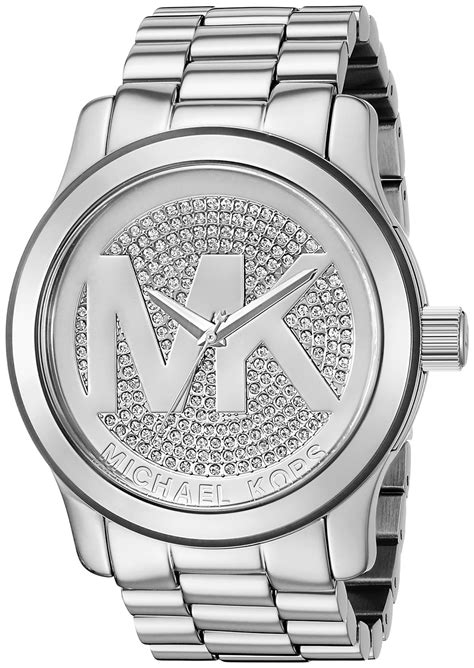 mk silver watch women's|mk watches for women sale.